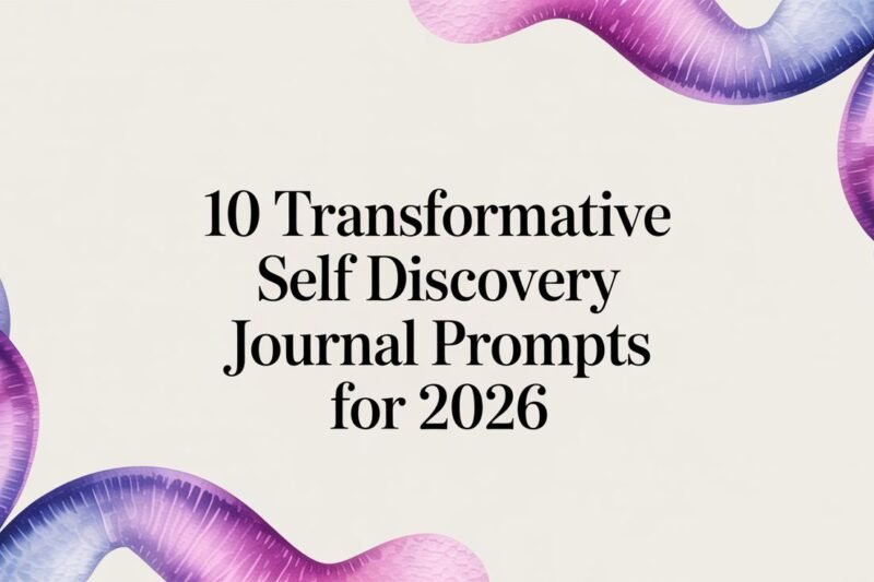 10 Transformative Self Discovery Journal Prompts for 2026